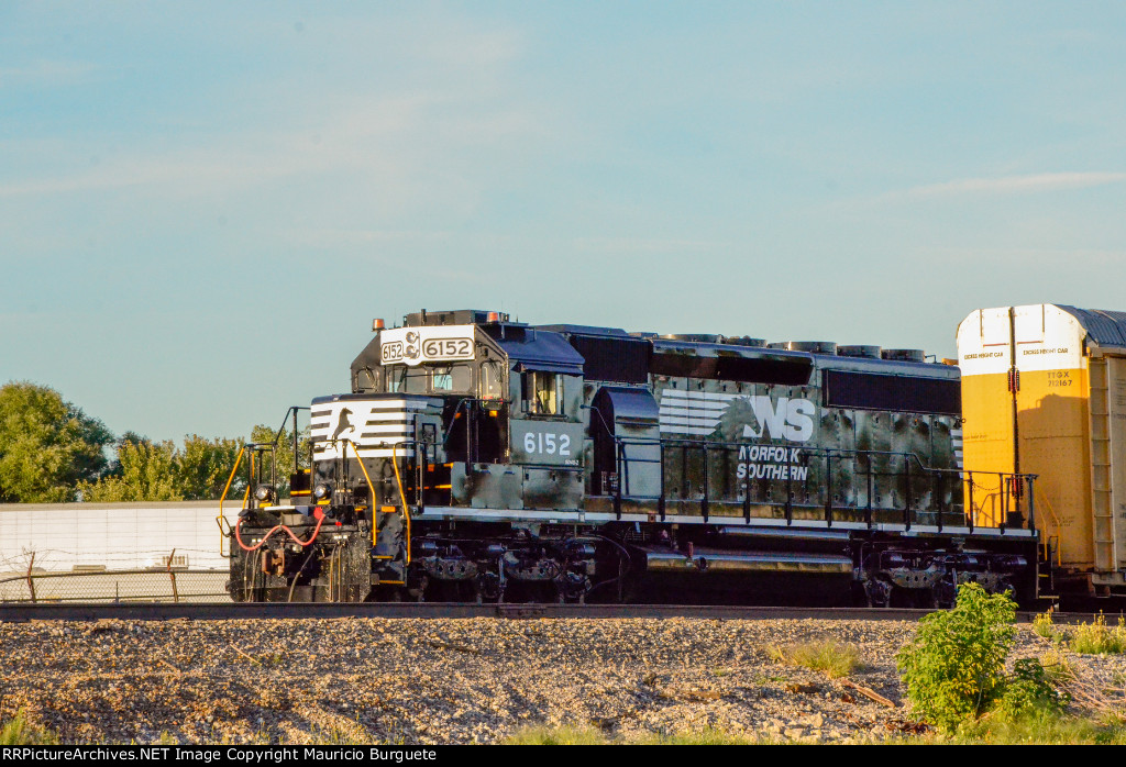 NS SD40-2 Locomotive in the yard